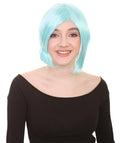 light blue short-party women's wig