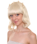 Adult Women's 11" Inch Medium Length Straight Halloween Princess Pop Star Wig, Synthetic Soft Fiber Hair, Perfect for your next Conventiton and Group Cosplay Party! | HPO