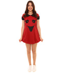 Adult Women's Ghost Dress Costume | Red Halloween Costume