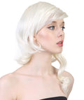 White Synthetic Fiber Wig