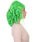 Curly Neon Green Historical Wig