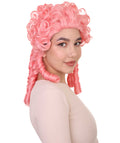 Pink Colonial Historical Cosplay Wig