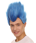 blue halloween wig