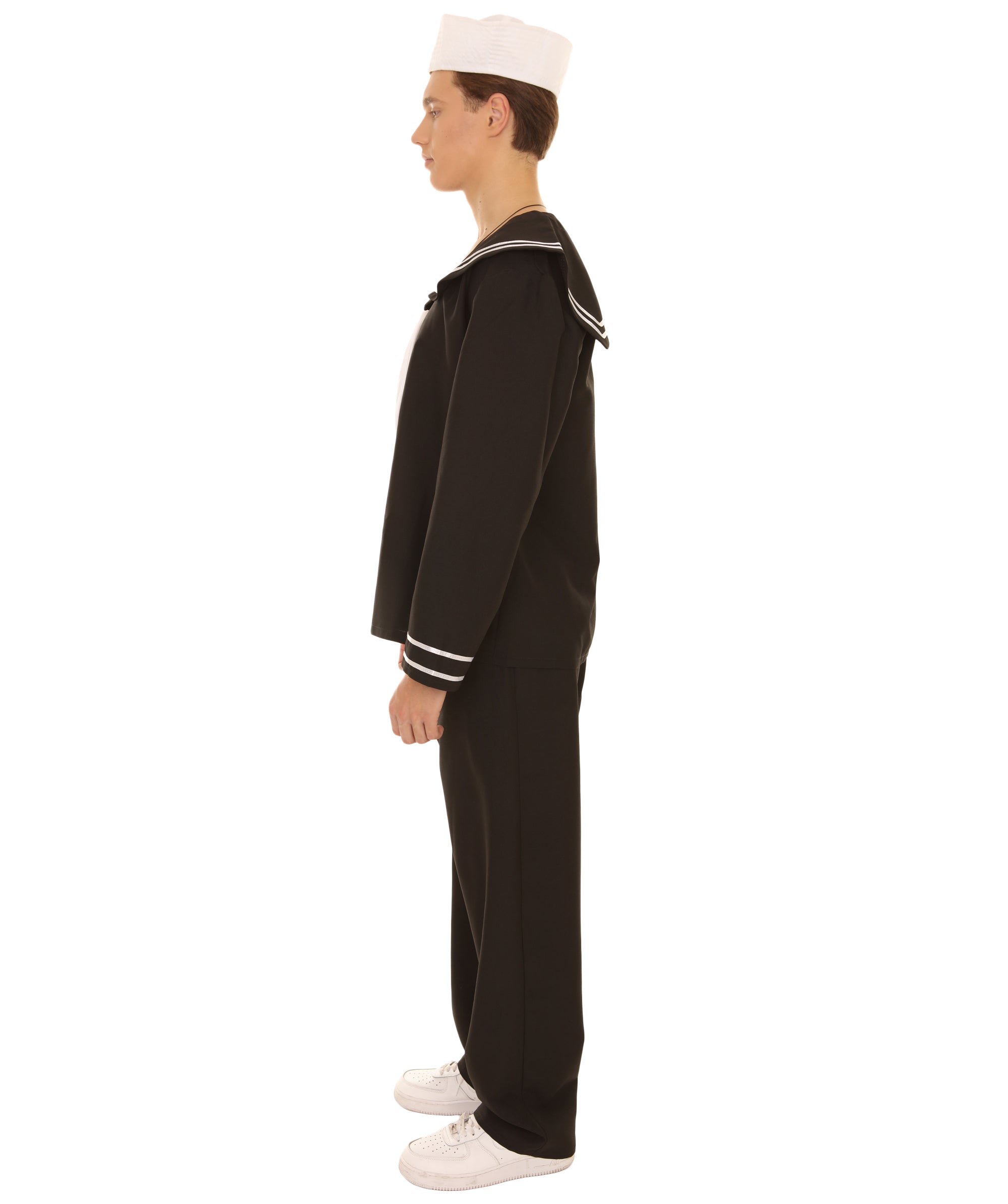 Navy Officer Authentic Adult Black Uniform Suit Costume