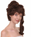 Womens Colonial Lady's 18th Century Brown Historical Cosplay Wig