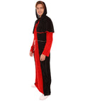 Adult Men's Scary Costume | Devil Red and Black Robe Halloween Costume