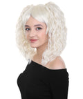 Fancy Party White Ponytail Wig 