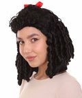 Colonial Lady Black Curly Wig