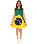 Brazil Flag Dress Costume