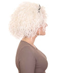 Curly White Women’s Wig