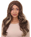 gorgeous Highlight Wavy Brown Wig