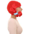 Funny Red Braided Pigtail Wig