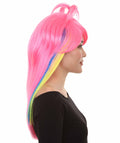 Fantasy Pink Womens Wig | Fancy Colorful Cosplay Halloween Wig | Premium Breathable Capless Cap
