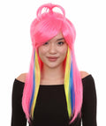 Fantasy Pink Womens Wig | Fancy Colorful Cosplay Halloween Wig | Premium Breathable Capless Cap
