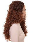 Women's Brown Long Curly Wig