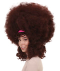 Women's Super Size Jumbo Afro Wig | Brown Sports Wigs