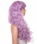 Purple Halloween Wig | 26" Long Wavy Women's Hair | Premium Breathable Capless Cap
