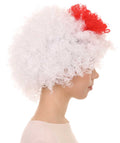 Japan Afro Wig | Super Size Jumbo National Flag Sports Wig | Premium Breathable Capless Cap