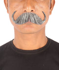 Men's Watson White Synthetic Hair Mustache | Facial Hair Multiple Color Options | HPO