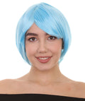Short Blue Women’s Wig