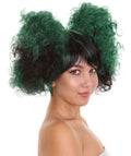 Zombie Afro Puff Wig