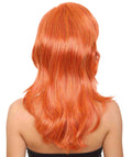 Jessica Rabbit Womens Wig | Orange Party Ready Fancy Cosplay Halloween Wig | Premium Breathable Capless Cap