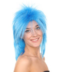 Blue Rocking Diva Tinsel Wig