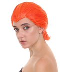 Women's Orange Sexy Supervillain Wig