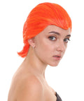 Women's Orange Sexy Supervillain Wig