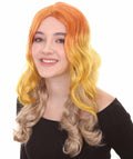 Long Wavy Orange Blonde Wig