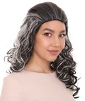 Black & White Curly Wicked Witch Wig