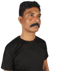 HPO Men's Fake Human Hair Cowboy With Mustache Multiple Colors