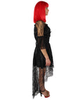 Adult Women's Black and White Dress Dreadful Costume