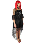 Adult Women's Black and White Dress Dreadful Costume