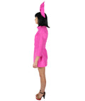 Women's Pink Singer Costume with Headband Bundle
