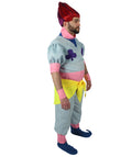 Men's Hunter X Blue Costume Pink Bands & Yellow Sash