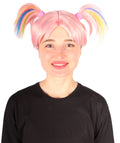Adult Women's Pink Pigtails Troll Wig | Perfect for Halloween | Synthetic Fiber | Perfect for Halloween