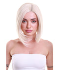 Daphne Women's Chin Length Blonde Asymetric Lace Front Bob - Adult Fashion Wigs | Nunique | Nunique