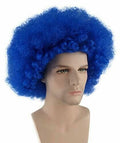 Banana Costume Super Afro Scary Clown 70's Disco Halloween Wig, Blue | Goods By BC